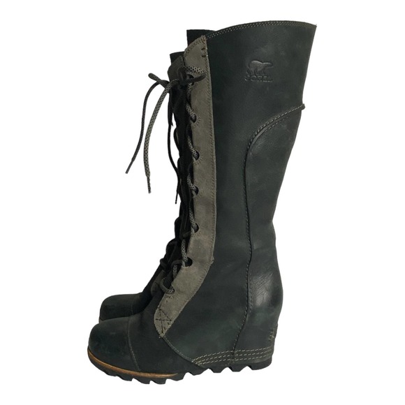 Sorel Women's Black Lace-Up Boots - Picture 1 of 9
